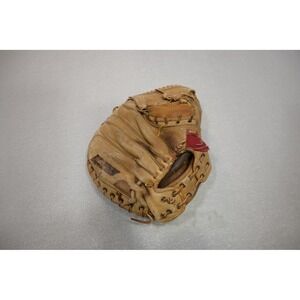 VTG Rawlings Catchers Mitt Adult OS Tan Nu-Grip Streamlined Vintage Leather Fair